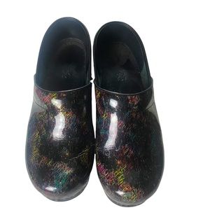 Dansko Rainbow Fireworks Classic Comfort Clogs